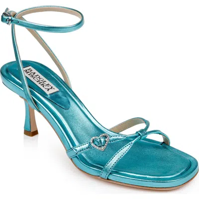 Badgley Mischka Collection Brynna Ankle Strap Sandal In Seafoam Leather
