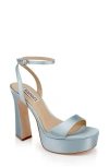 Badgley Mischka Collection Caia Ankle Strap Platform Sandal In Blue