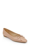 Badgley Mischka Collection Cam Pointed Toe Ballet Flat In Blush