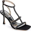 Badgley Mischka Camilia Square Toe Sandal In Black