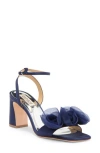 Badgley Mischka Collection Carli Rose Square Toe Sandal In Blue
