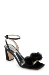Badgley Mischka Carli Rose Square Toe Sandal In Black
