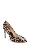 Badgley Mischka Collection Cher Crystal Embellished Pump In Animal Print