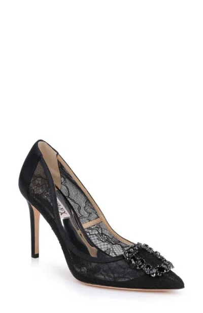 Badgley Mischka Collection Cher Crystal Embellished Pump In Black