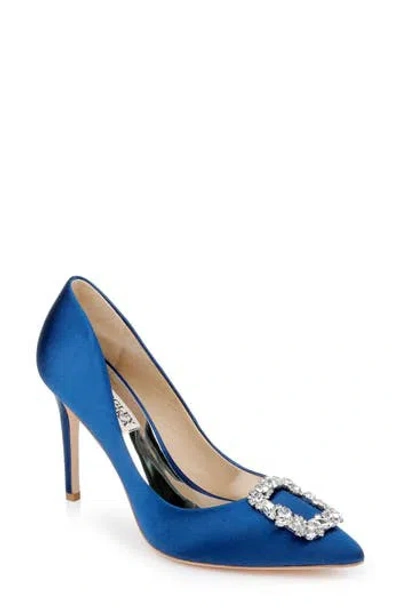 Badgley Mischka Collection Cher Crystal Embellished Pump In Blue