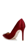Badgley Mischka Women's Cher Ornamented Stiletto Evening Pumps In Chianti
