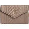 Badgley Mischka Collection Chevron Quilted Crossbody Bag