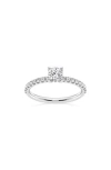 Badgley Mischka Collection Cushion Cut Lab Created Diamond Ring In White Gold