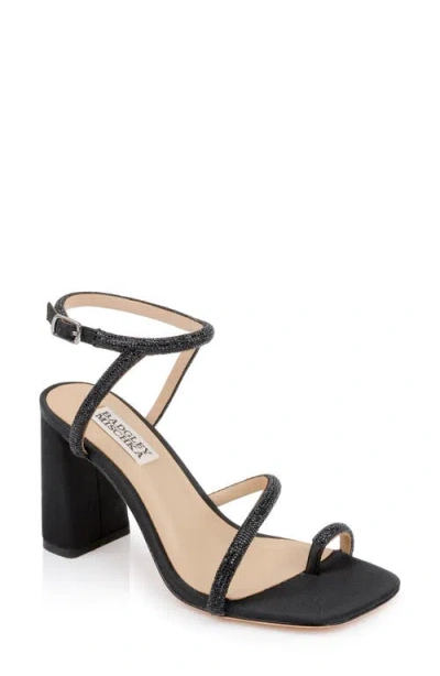 Badgley Mischka Collection Dalilah Ankle Strap Toe Loop Sandal In Black