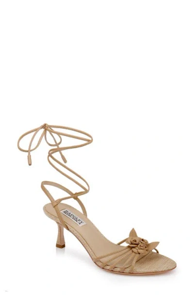 Badgley Mischka Collection Darlyn Ankle Wrap Sandal In Reed Leather