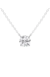 Badgley Mischka Collection Diamond Pendant Necklace In White