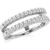 Badgley Mischka Collection Diamond Split Shank Ring In Platinum