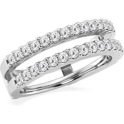 Badgley Mischka Collection Diamond Split Shank Ring In Metallic