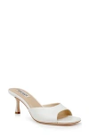 Badgley Mischka Collection Draya Sandal In White Leather