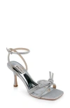 Badgley Mischka Collection Effie Ankle Strap Sandal In Silver