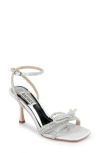 Badgley Mischka Effie Ankle Strap Sandal In Soft White