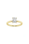 Badgley Mischka Collection Emerald Cut Lab Created Diamond Engagement Ring In Yellow