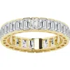 Badgley Mischka Collection Emerald Cut Lab Created Diamond Infinity Ring In Gold