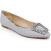 Badgley Mischka Emerie Flat In Silver