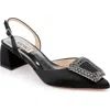 Badgley Mischka Emmie Slingback Pointed Toe Pump In Black