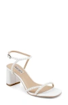 Badgley Mischka Collection Giabella Ankle Strap Sandal In White