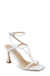 Badgley Mischka Collection Gianni Ankle Strap Sandal In Animal Print