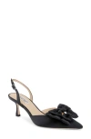 Badgley Mischka Collection Giovanna Slingback Pointed Toe Pump In Black