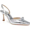 Badgley Mischka Collection Gizelle Slingback Pump In Silver