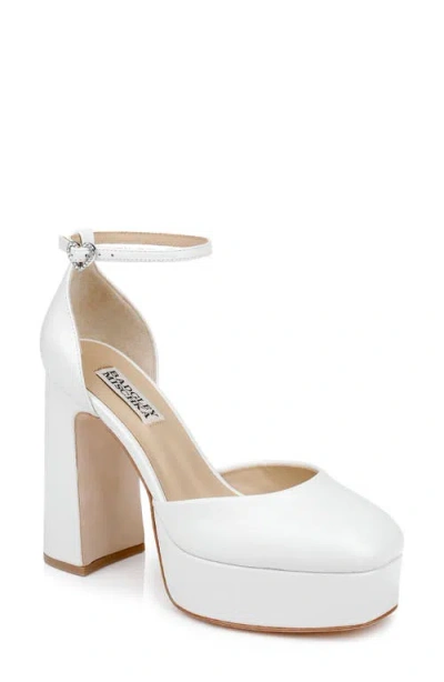 BADGLEY MISCHKA BADGLEY MISCHKA COLLECTION JAYDA II ANKLE STRAP PLATFORM PUMP