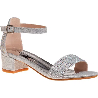 Badgley Mischka Collection Jeweled Dress Sandal In Silver