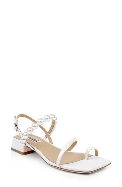 Badgley Mischka Collection Joelle Slingback Sandal In White
