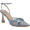 BADGLEY MISCHKA BADGLEY MISCHKA COLLECTION JOSIE ANKLE STRAP POINTED TOE PUMP