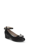 Badgley Mischka Collection Kids' Ankle Strap Pump In Black