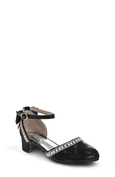 Badgley Mischka Collection Kids' Ankle Strap Pump In Black