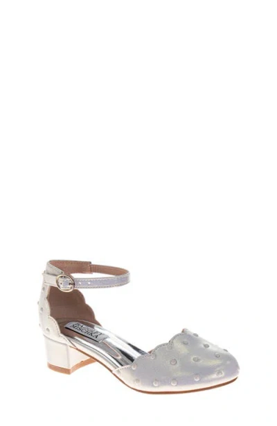 Badgley Mischka Collection Kids' Ankle Strap Pump In Multi