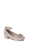 Badgley Mischka Collection Kids' Ankle Strap Pump In Pink