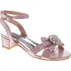 Badgley Mischka Collection Kids' Ankle Strap Sandal In Multi