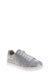 Badgley Mischka Collection Kids' Glitzy Sneaker In Silver