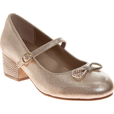 Badgley Mischka Collection Kids' Mary Jane Pump In Gold