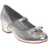 Badgley Mischka Collection Kids' Mary Jane Pump In Silver