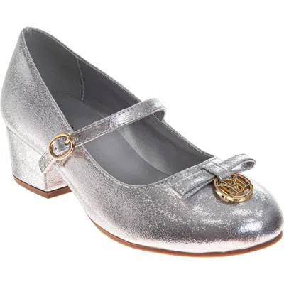 Badgley Mischka Collection Kids' Mary Jane Pump In Silver