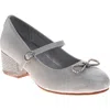 Badgley Mischka Collection Kids' Mary Jane Pump In Silver