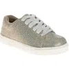 Badgley Mischka Collection Kids' Rhinestone Sneaker In Gold