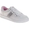 Badgley Mischka Collection Kids' Rhinestone Sneaker In White