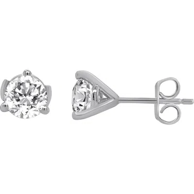 Badgley Mischka Collection Lab-created Diamond Stud Earrings In Metallic