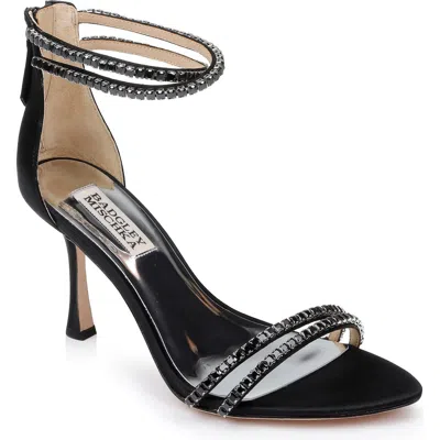 Badgley Mischka Collection Logan Ankle Strap Sandal In Black
