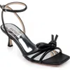 Badgley Mischka Collection Loyalty Ankle Strap Sandal In Black Leather