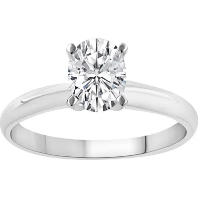 Badgley Mischka Collection Oval Cut Lab Created Diamond Engagement Ring In Green