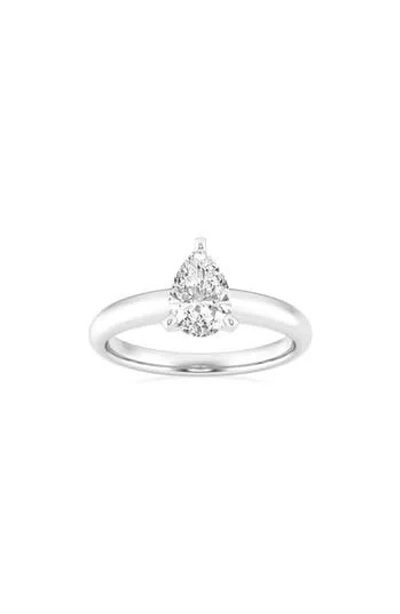 Badgley Mischka Collection Pear Cut Lab Created Diamond Engagement Ring In Platinum