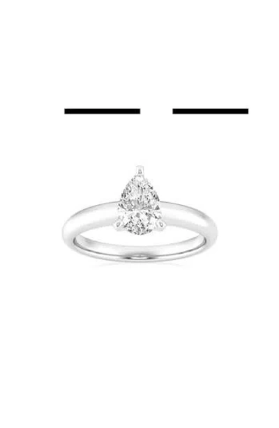 Badgley Mischka Collection Pear Cut Lab Created Diamond Engagement Ring In White